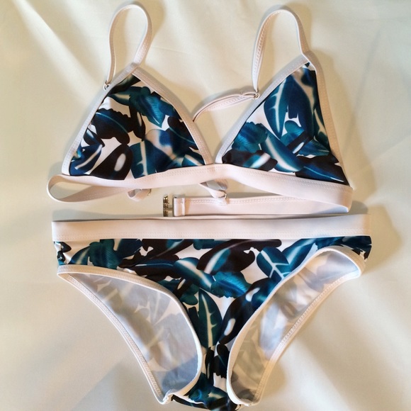Other - Tropical Leaf Two-Piece Bikini